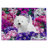 West Highland White Terrier Painting Dog Art Große Geschenktüte (Rückseite)