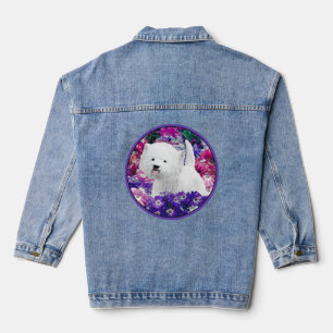 West Highland White Terrier Painting Dog Art Jeansjacke