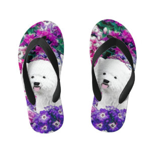 West Highland White Terrier Painting Dog Art Kinderbadesandalen
