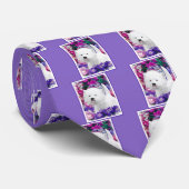 West Highland White Terrier Painting Dog Art Krawatte (Gerollt)