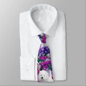 West Highland White Terrier Painting Dog Art Krawatte (Gebunden)