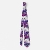 West Highland White Terrier Painting Dog Art Krawatte (Rückseite)