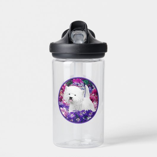 West Highland White Terrier Painting Dog Art Trinkflasche (Vorne)