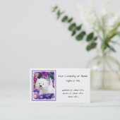West Highland White Terrier Painting Dog Art Visitenkarte (Stehend Vorderseite)