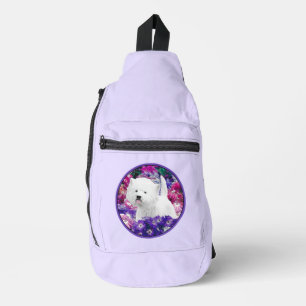 West Highland White Terrier Painting Westie Dog Crossbody Bag