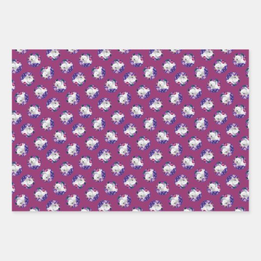 West Highland White Terrier Painting Westie Dog Geschenkpapier Set (Vorderseite 3)