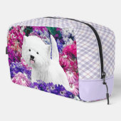 West Highland White Terrier Painting Westie Dog Waschbeutel (Rechte Ecke)