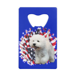West Highland White Terrier Patriot Geldbeutel Flaschenöffner