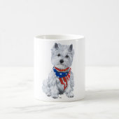 West Highland White Terrier Patriotic Kaffeetasse (Mittel)