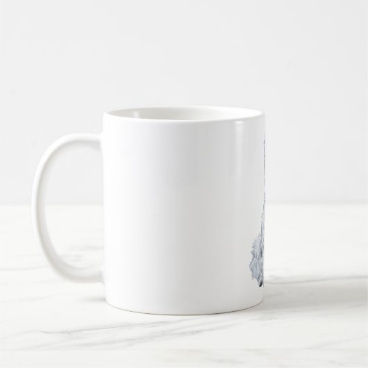 West Highland White Terrier Patriotic Kaffeetasse (Links)