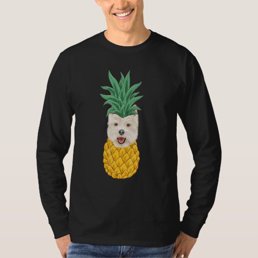 West Highland White Terrier Pineapple Dog T-Shirt (Vorderseite)