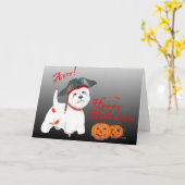 West Highland White Terrier Pirate Karte (Gelbe Blume)