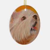 West Highland White Terrier Portrait Keramik Ornament (Rechts)