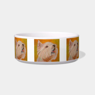 West Highland White Terrier Portrait Napf