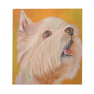West Highland White Terrier Portrait Notizblock