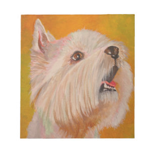 West Highland White Terrier Portrait Notizblock