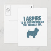 West Highland White Terrier Postkarte (Vorne/Hinten)