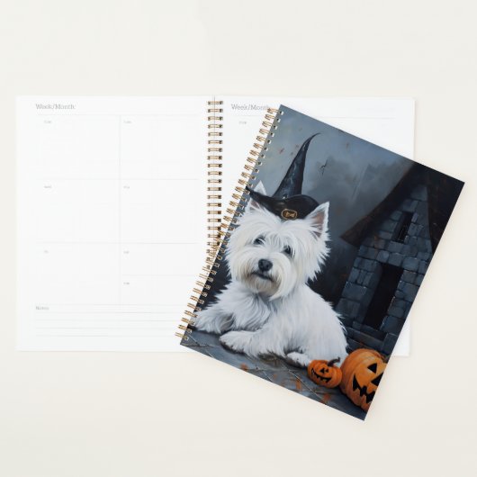 West Highland White Terrier Pumpkin Halloween Planer (Anzeige)