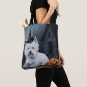 West Highland White Terrier Pumpkin Halloween Tasche (Von Nahem)
