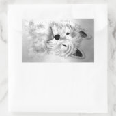 West Highland White Terrier Rechteckiger Aufkleber (Tasche)