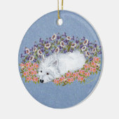 West Highland White Terrier Repose Keramikornament (Links)