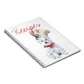 West Highland White Terrier Rezept Book Notizblock (Rechte Seite)