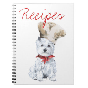 West Highland White Terrier Rezept Book Notizblock