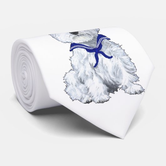 West Highland White Terrier Sailor Krawatte (Gerollt)