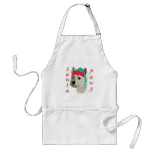 West Highland White Terrier Santa Paws Schürze