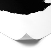 West Highland White Terrier Silhouette Poster (Ecke)