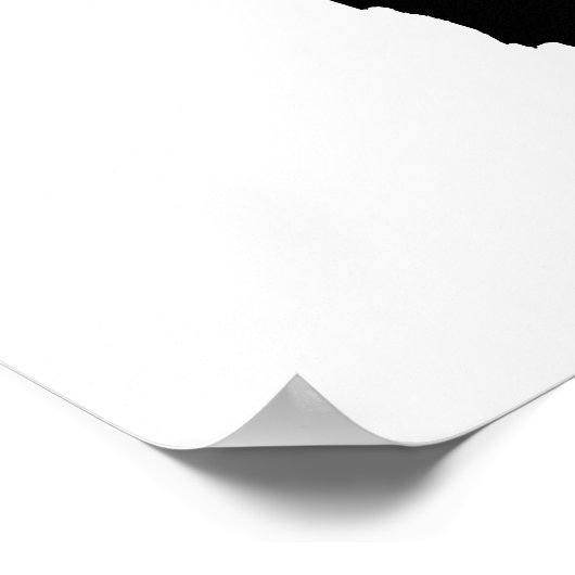 West Highland White Terrier Silhouette Poster (Ecke)