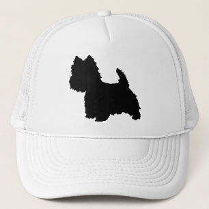 West Highland White Terrier Silhouette Truckerkappe