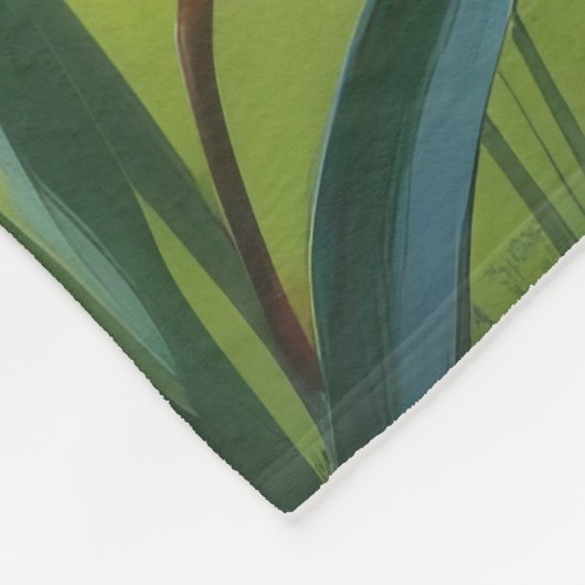 West Highland White Terrier Spring Flowers Fleecedecke (Ecke)