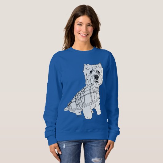 West Highland White Terrier Sweatshirt (Vorne ganz)