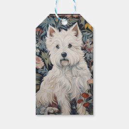 West Highland White Terrier Tapestyle Geschenkanhänger