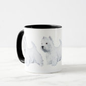 West Highland White Terrier Tasse (Vorderseite Links)