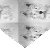 West Highland White Terrier Tischdecke (Schrägansicht)