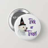 West Highland White Terrier Trick Button (Vorne & Hinten)