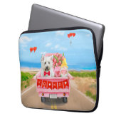 West Highland White Terrier Valentine's Day Truck Laptopschutzhülle (Vorderseite Links)