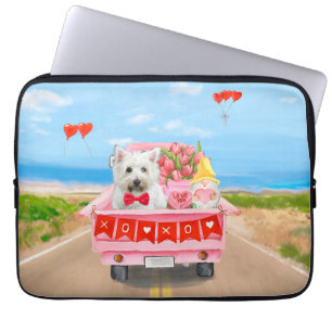 West Highland White Terrier Valentine's Day Truck Laptopschutzhülle