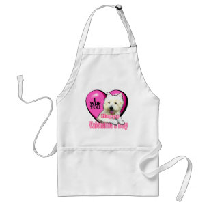 West Highland White Terrier Valentines Schürze