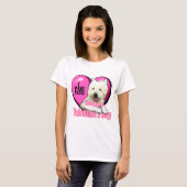 West Highland White Terrier Valentines T-Shirt (Vorne ganz)