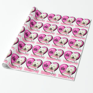 West Highland White Terrier Valentinstag Geschenkpapier