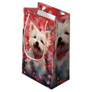 West Highland White Terrier Valentinstag Kleine Geschenktüte