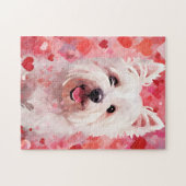 West Highland White Terrier Valentinstag Puzzle (Horizontal)