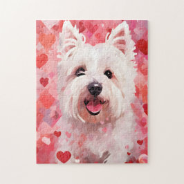 West Highland White Terrier Valentinstag Puzzle