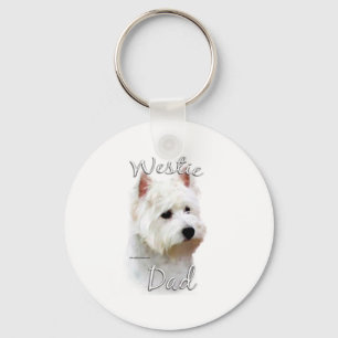 West Highland White Terrier Vater 2 Schlüsselanhänger