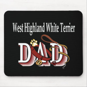 West Highland White Terrier Vater Geschenke Mousepad