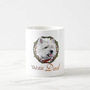 West Highland White Terrier Vater & Welpen Kaffeetasse