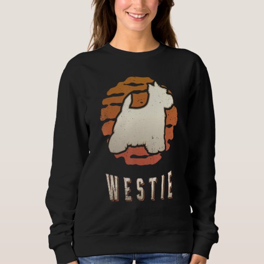 West Highland White Terrier Vintage Retro Classic Sweatshirt (Vorderseite)